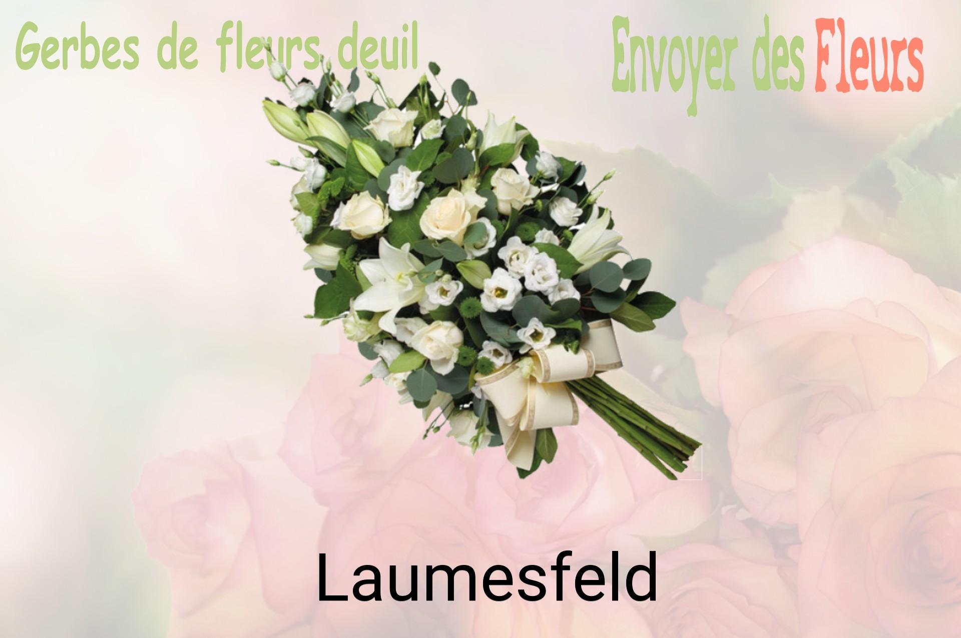 Gerbe de fleurs de deuil livrée à Laumesfeld